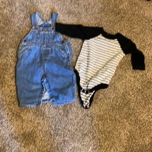 Onesie with overalls